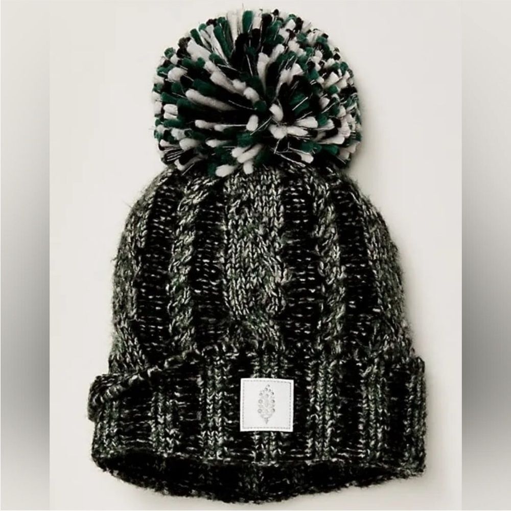Free People Movement Pom Party Reflective Beanie